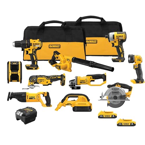 DEWALT DEWALT 20V MAX Power Tool Combo Kit, 10 Tool Cordless Power Too — Design and materials in detail