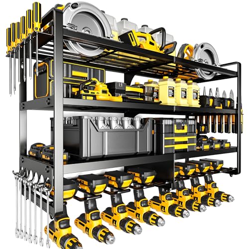POKIPO POKIPO Large Power Tool Organizer Wall Mount,4 Layers Heavy Dut — Build quality and design details up close