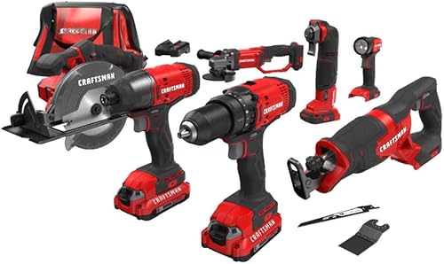 CRAFTSMAN V20 Power Tool Combo Kit, 7-Tool Cordless Power Tool Set wit — Side-by-side comparison of top picks in this category