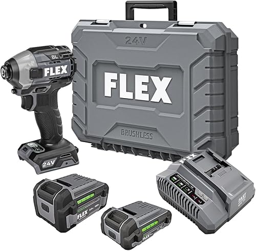 FLEX 24V Brushless Cordless 1/4-Inch 2,500 In-Lbs Torque Quick Eject H — Manufacturer product photo — milwaukee 2953-20 impact dri