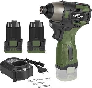 LAZYLAND 17V Brushless Screwdriver, 140Nm Cordless Impact Driver Set with 3 Adjustable Spe