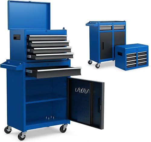 Goplus Rolling Tool Chest, 5-Drawer Tool Box Organizer w/Lockable Whee — Real-world performance testing in action