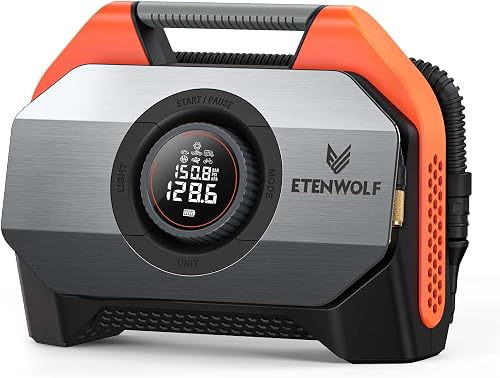 ETENWOLF VORTEX S6 Tire Inflator Portable Air Compressor for Heavy-dut — Our recommended configuration for best results