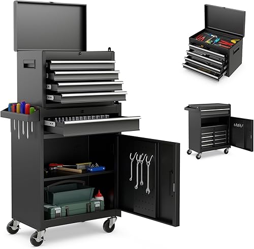 Goplus Tool Chest, 5 Drawers Rolling Tool Cabinet with Detachable Top — Side-by-side comparison of top picks in this category