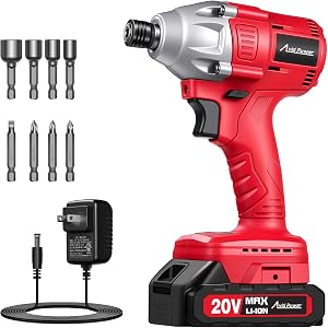AVID POWER 20V Brushless 1/4'' Impact Driver Kit, 2220in-lbs High Torque, 2-Speed Mode, Va
