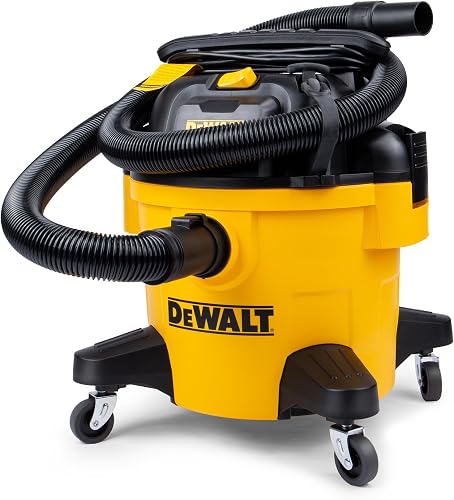 DEWALT DXV06P 4 Peak HP Shop Vacuums, 6 Gallon Poly Wet/Dry Vac, Heavy — Manufacturer product photo — ridgid 16 gallon vs shop-vac