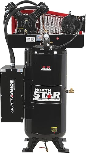 NorthStar Air Compressor with Quiet Armor, 60 Gal., 5 HP, 19 CFM @ 90 — Real-world performance testing in action