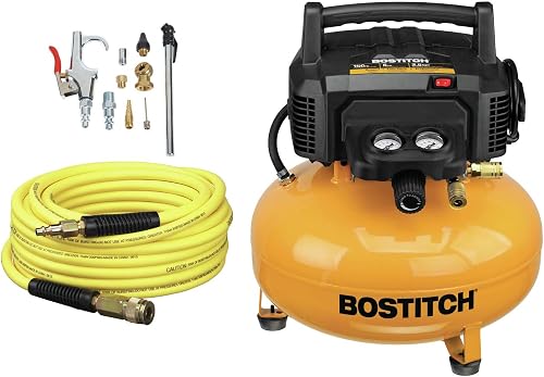 Bostitch 6 Gallon Pancake Air Compressor & 13 Piece Accessory Kit | BX — Real-world performance testing in action