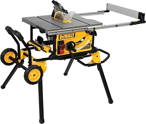 DEWALT Table Saw 10 Inch with Foldable Rolling Table Saw Stand, 15 Amp — Side-by-side comparison of top picks in this category
