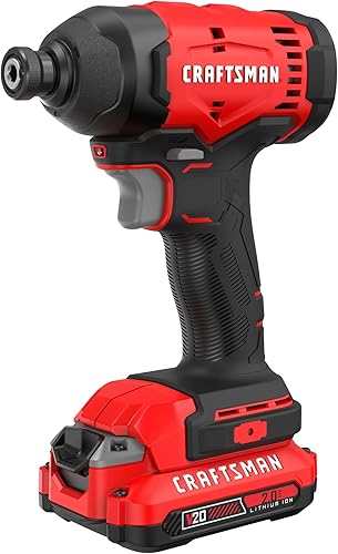 CRAFTSMAN Cordless 1/4 Impact Driver with 2 Ah Lithium Ion Battery, Ch — Side-by-side comparison of top picks in this category