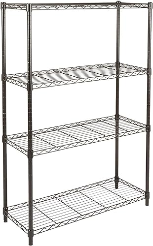 Amazon Basics 4-Shelf Adjustable Heavy Duty Steel Wire Rack Storage Sh — Build quality and design details up close
