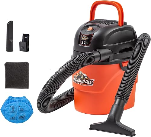 Armor All AA155 1.5-Gallon 2 Peak HP Portable Wet/Dry Vacuum, Orange — Real-world performance testing in action