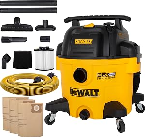 DEWALT 9 Gallon STEALTHSONIC Ultra Quiet Poly Shop Vacuum Wet/Dry, DXV09P-QTA Noise Reduct