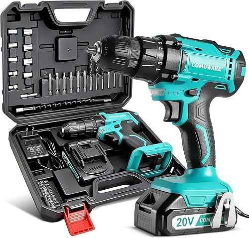 COMOWARE 20V Cordless Drill, Electric Power Drill Set with 1 Battery & — Side-by-side comparison of top picks in this category