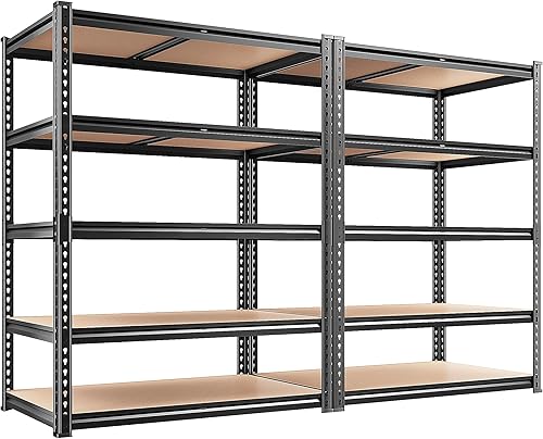 REIBII 2400LBS Garage Shelving 5 Tier Storage Shelves Heavy Duty, Adju — Side-by-side comparison of top picks in this category